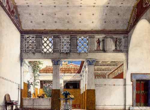 Alma Tadema Interior Of Caius Martius S House Lawrence Alma Tadema A4 Photo Print