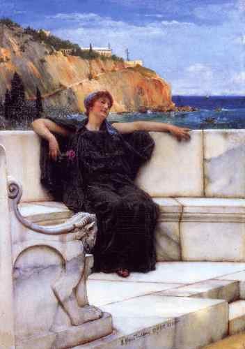 Alma Tadema Resting Lawrence Alma Tadema A4 Photo Print