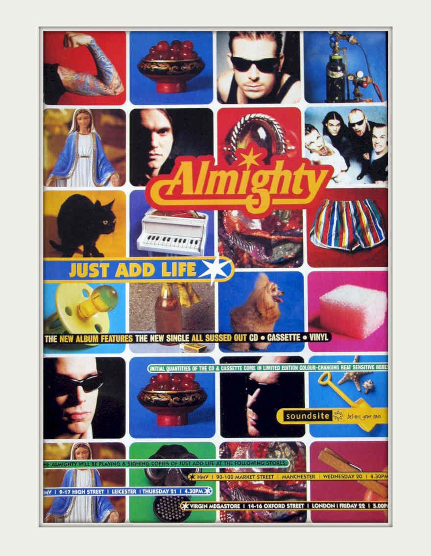 Almighty Just Life Vintage Retro Advert Poster A4 Photo Print