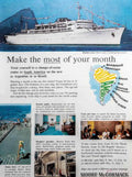 Almirante Cruise South Vintage Retro Advert Poster A4 Photo Print