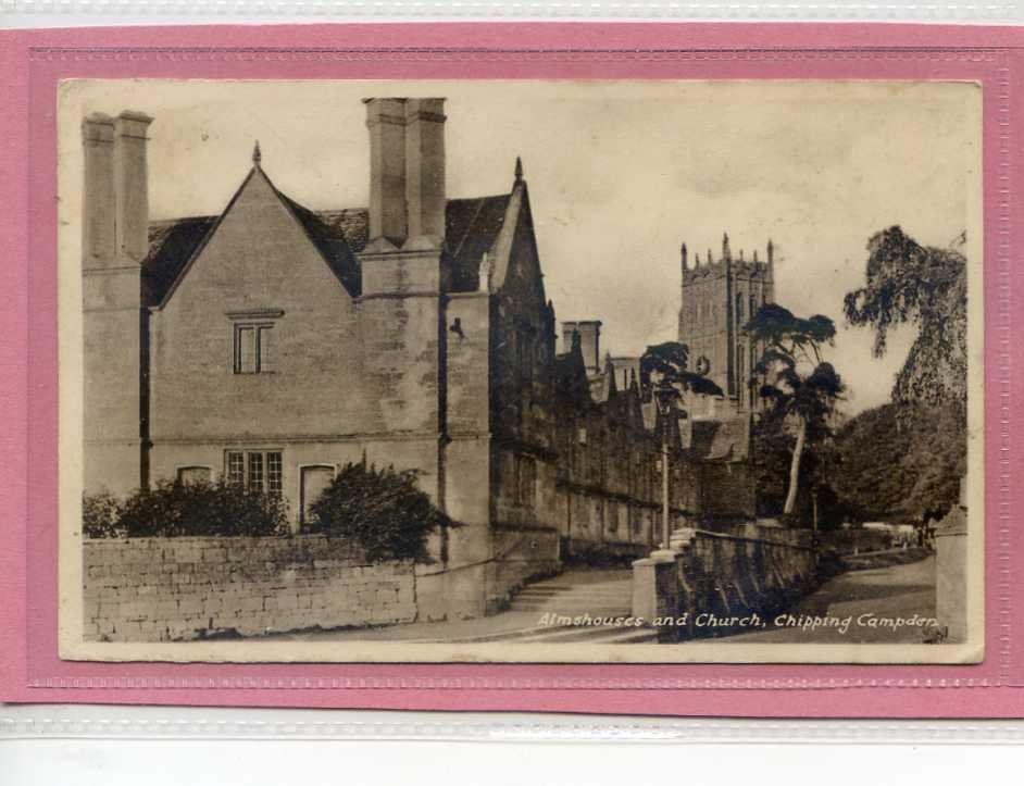 Almshouses And Church Chipping Campden Gloucestershire Dated 1947 Vintage A4 Photo Print