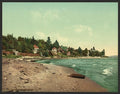 Along the shore Harbor Point Vintage A4 Photo Print