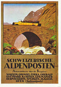 Alpenpost Vintage Advert A4 Photo Print