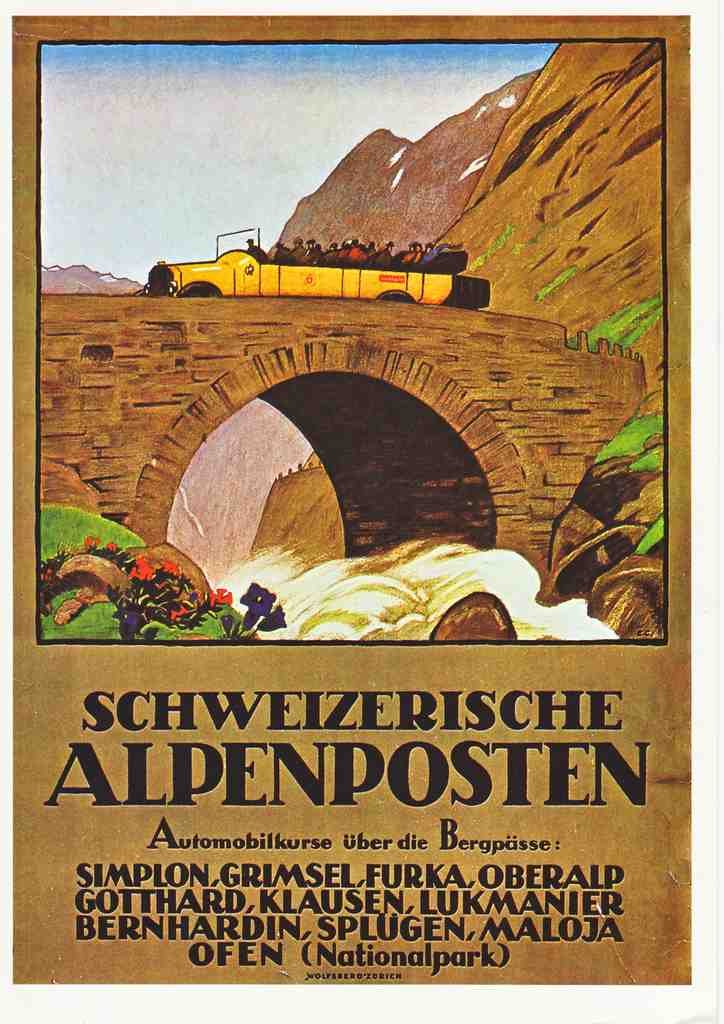 Alpenpost Vintage Advert A4 Photo Print