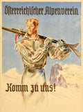 Alpenverein Winter Mountains Vintage Retro Advert Poster A4 Photo Print