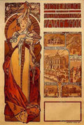 Alphonse Maria Mucha Austria A4 Photo Print