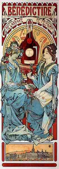 Alphonse Maria Mucha Benedictine A4 Photo Print