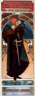 Alphonse Maria Mucha Hamlet A4 Photo Print