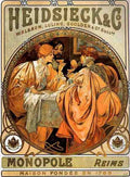 Alphonse Maria Mucha Heidsieck And Co A4 Photo Print