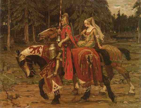 Alphonse Maria Mucha Heraldic Chivalry A4 Photo Print
