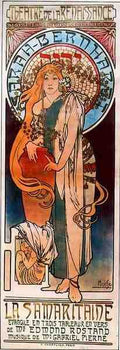 Alphonse Maria Mucha La Samarataine A4 Photo Print