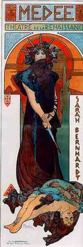 Alphonse Maria Mucha Medee A4 Photo Print