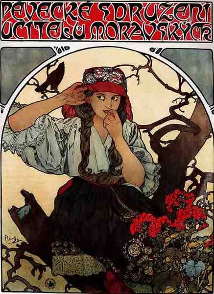 Alphonse Maria Mucha Moravian Teachers Choir A4 Photo Print