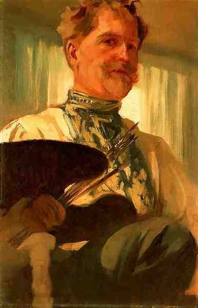 Alphonse Maria Mucha Self Portrait A4 Photo Print