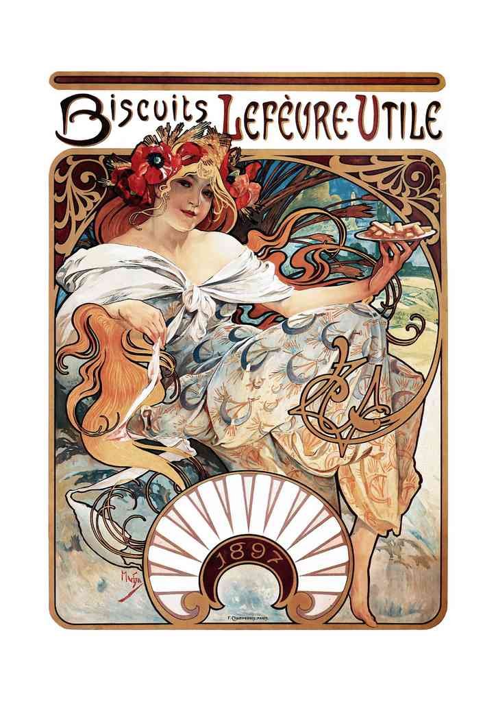 Alphonse Mucha 1 005 art nouveau Vintage Illustration A4 Photo Print