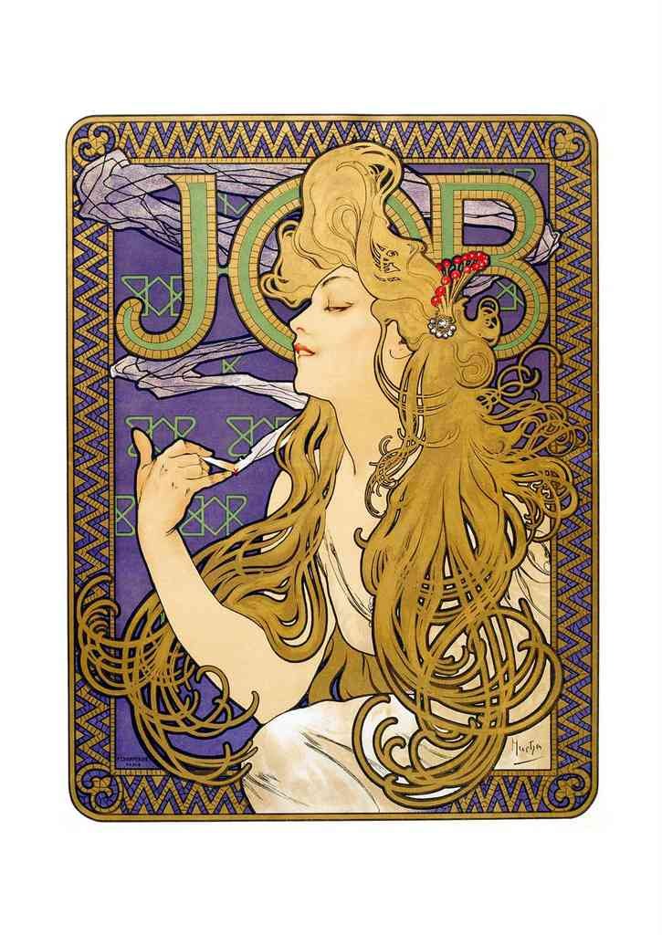 Alphonse Mucha 1 006 art nouveau Vintage Illustration A4 Photo Print
