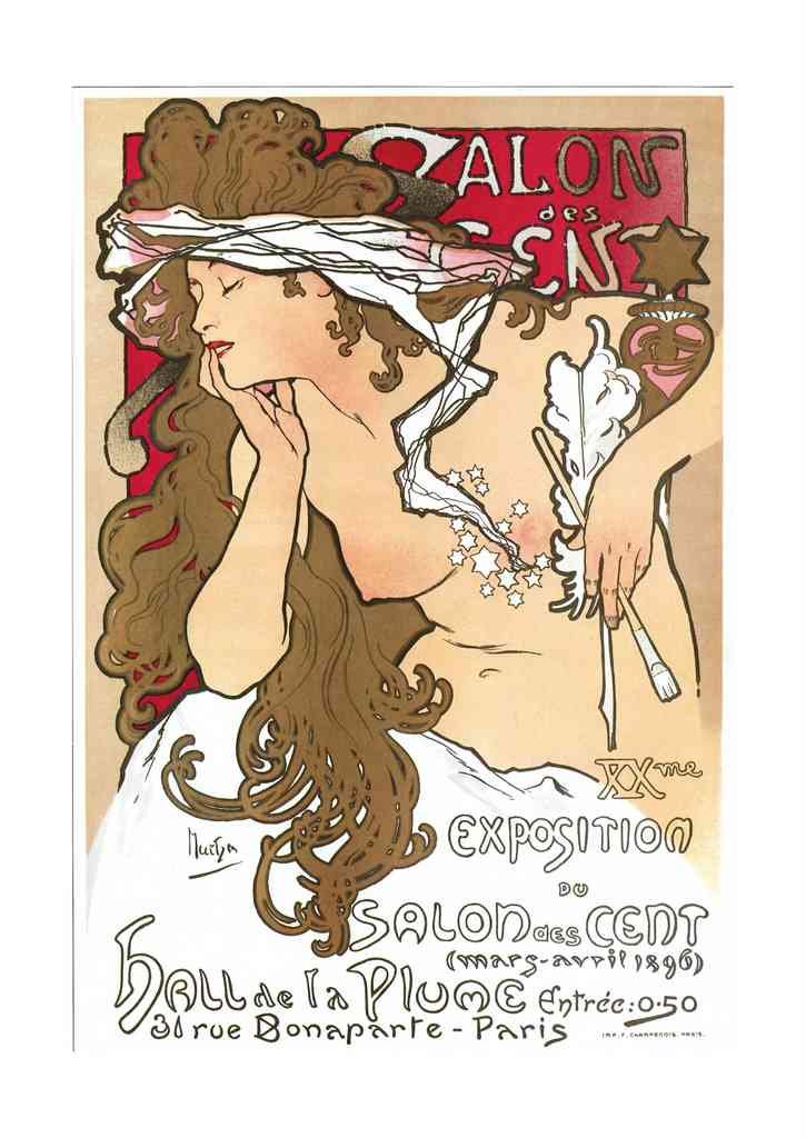 Alphonse Mucha 1 008 art nouveau Vintage Illustration A4 Photo Print