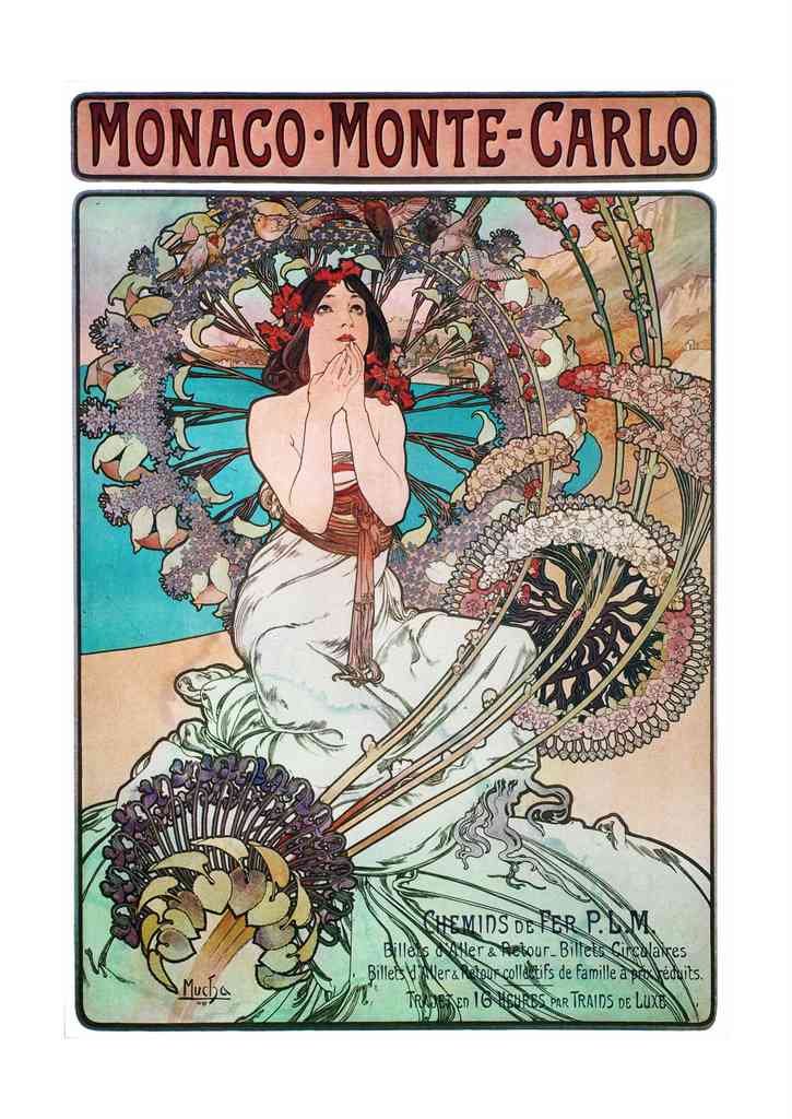 Alphonse Mucha 1 014 art nouveau Vintage Illustration A4 Photo Print