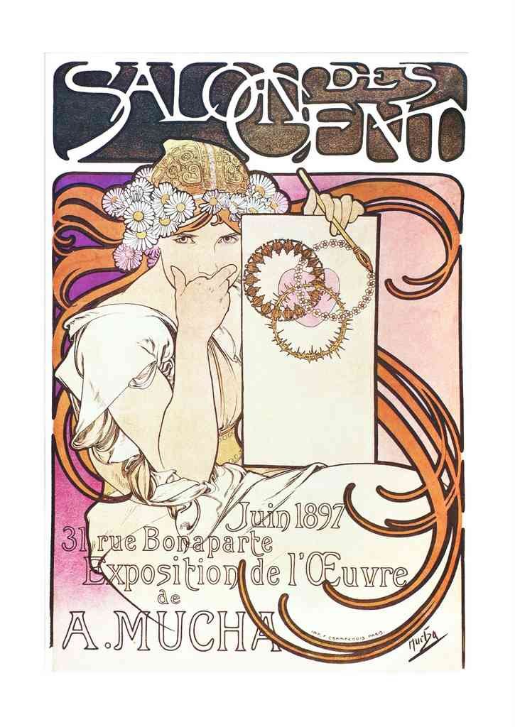 Alphonse Mucha 1 015 art nouveau Vintage Illustration A4 Photo Print