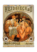 Alphonse Mucha 1 021 art nouveau Vintage Illustration A4 Photo Print