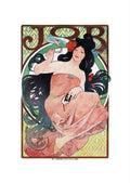 Alphonse Mucha 1 033 art nouveau Vintage Illustration A4 Photo Print