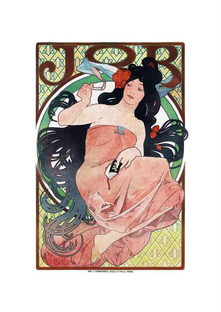 Alphonse Mucha 1 033 art nouveau Vintage Illustration A4 Photo Print