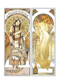 Alphonse Mucha 1 037 art nouveau Vintage Illustration A4 Photo Print