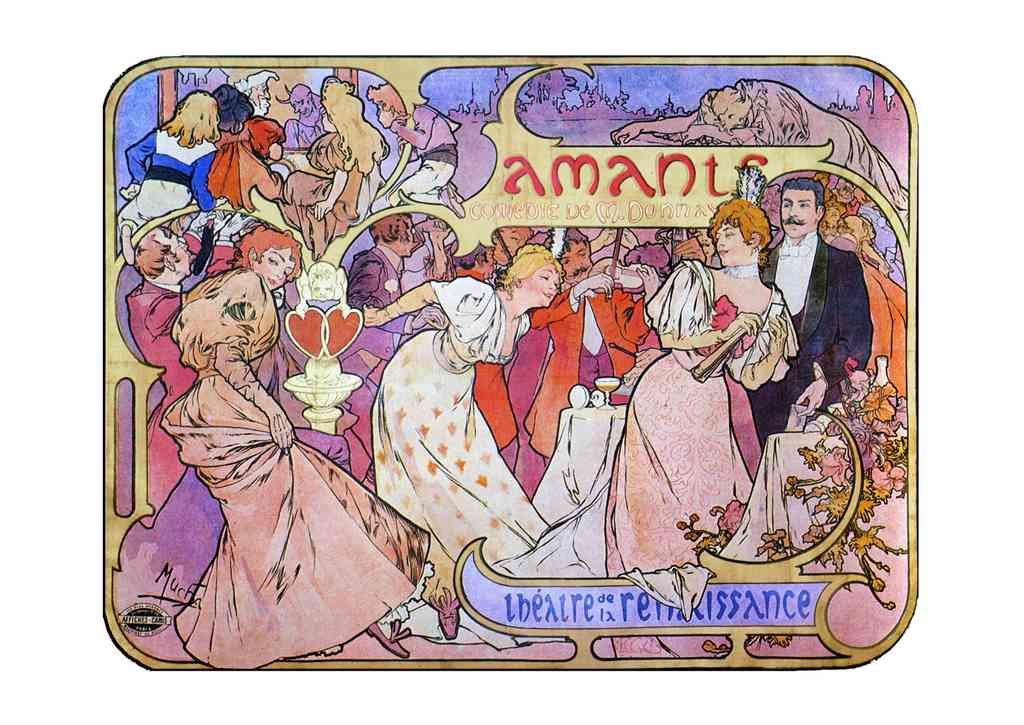 Alphonse Mucha 1 053 art nouveau Vintage Illustration A4 Photo Print