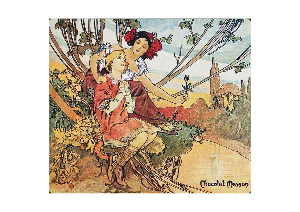 Alphonse Mucha 1 055 art nouveau Vintage Illustration A4 Photo Print