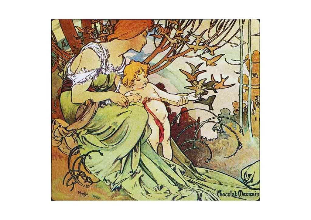 Alphonse Mucha 1 057 art nouveau Vintage Illustration A4 Photo Print