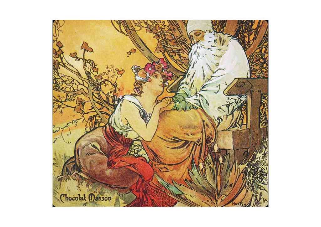 Alphonse Mucha 1 058 art nouveau Vintage Illustration A4 Photo Print