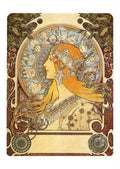 Alphonse Mucha 1 060 art nouveau Vintage Illustration A4 Photo Print