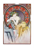 Alphonse Mucha 1 064 art nouveau Vintage Illustration A4 Photo Print