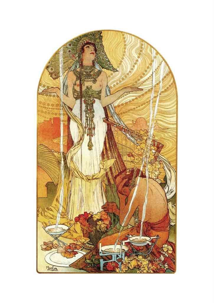 Alphonse Mucha 1 065 art nouveau Vintage Illustration A4 Photo Print