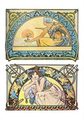 Alphonse Mucha 1 071 art nouveau Vintage Illustration A4 Photo Print
