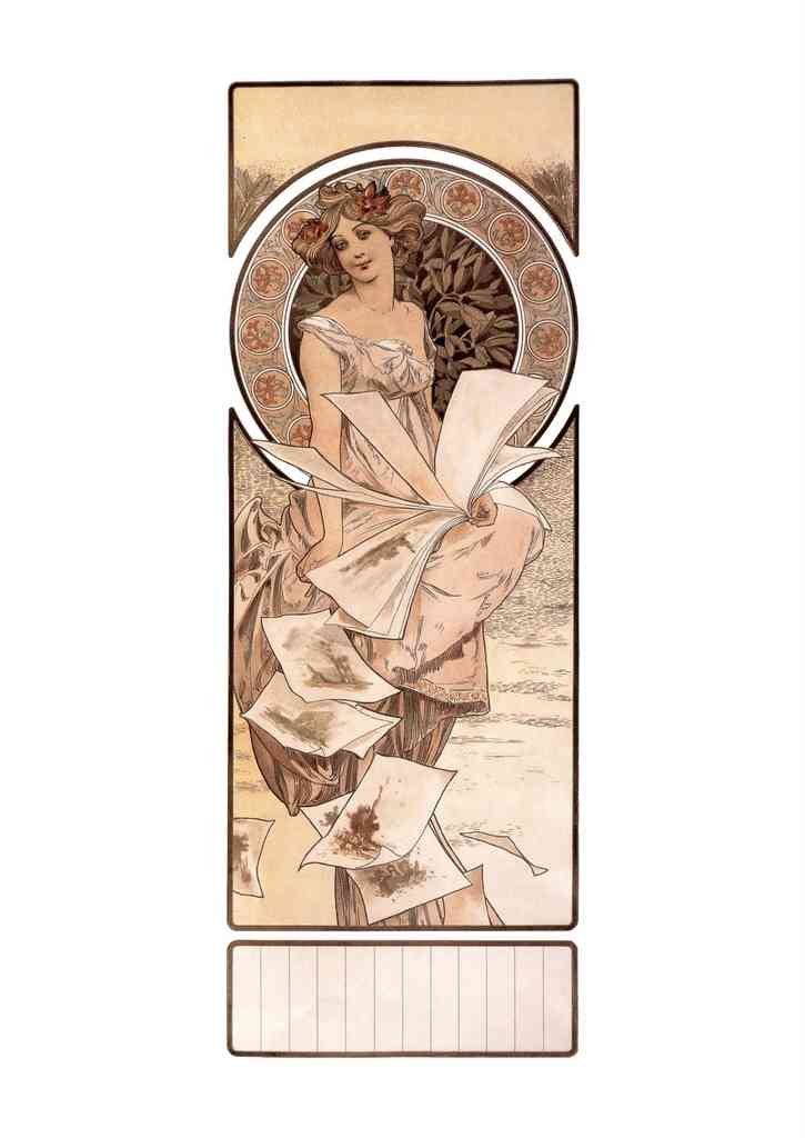Alphonse Mucha 1 078 art nouveau Vintage Illustration A4 Photo Print