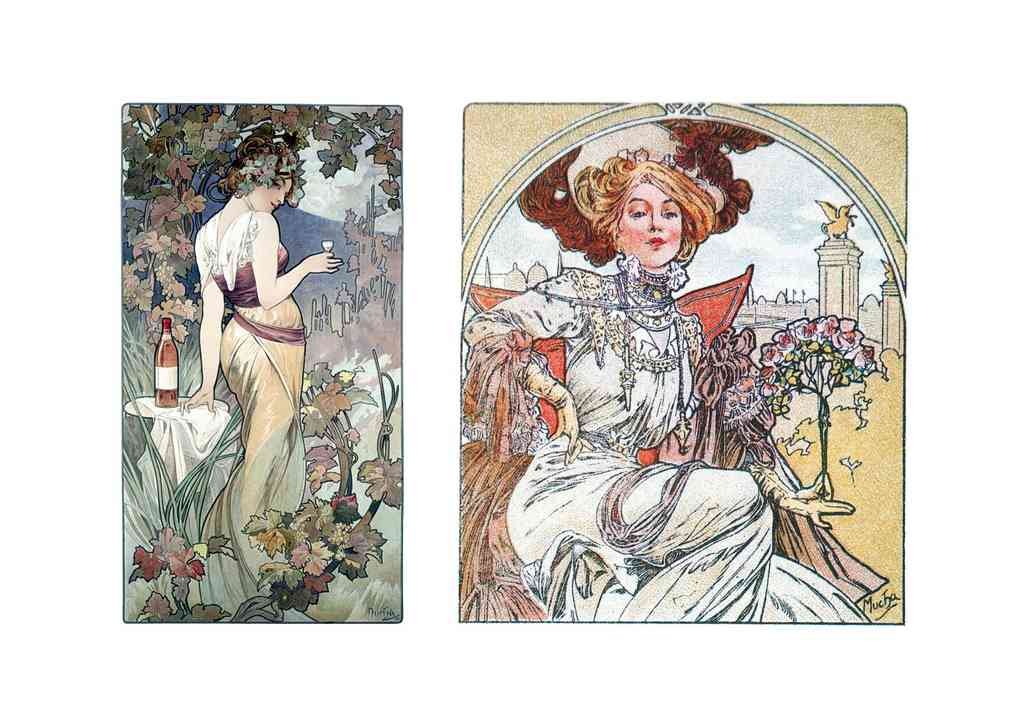 Alphonse Mucha 1 085 art nouveau Vintage Illustration A4 Photo Print