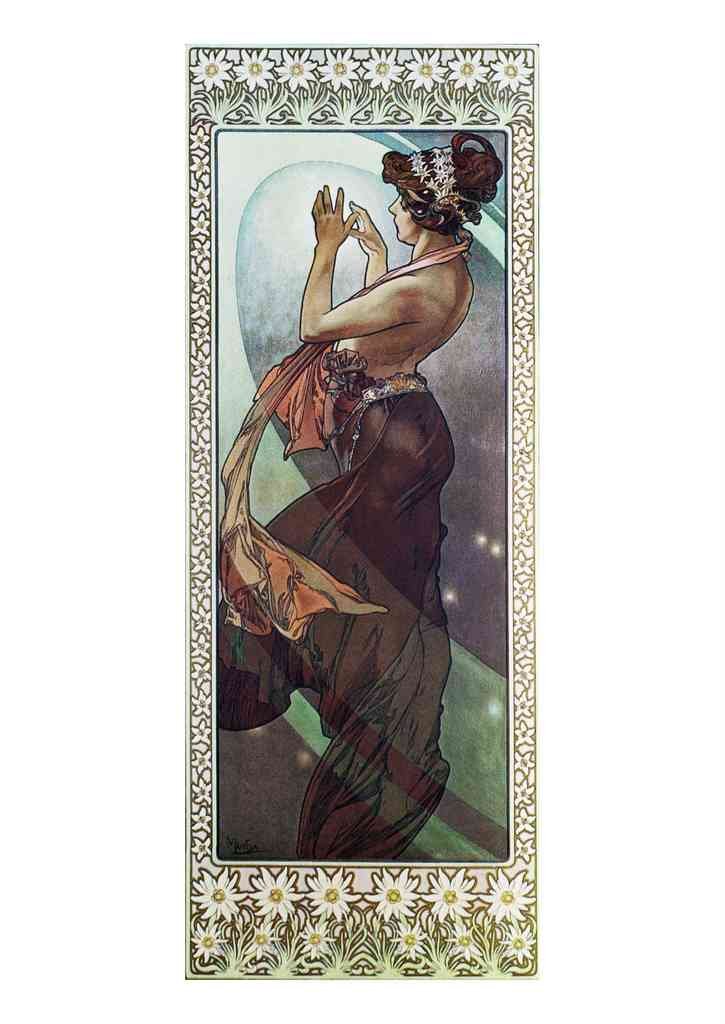 Alphonse Mucha 1 120 art nouveau Vintage Illustration A4 Photo Print
