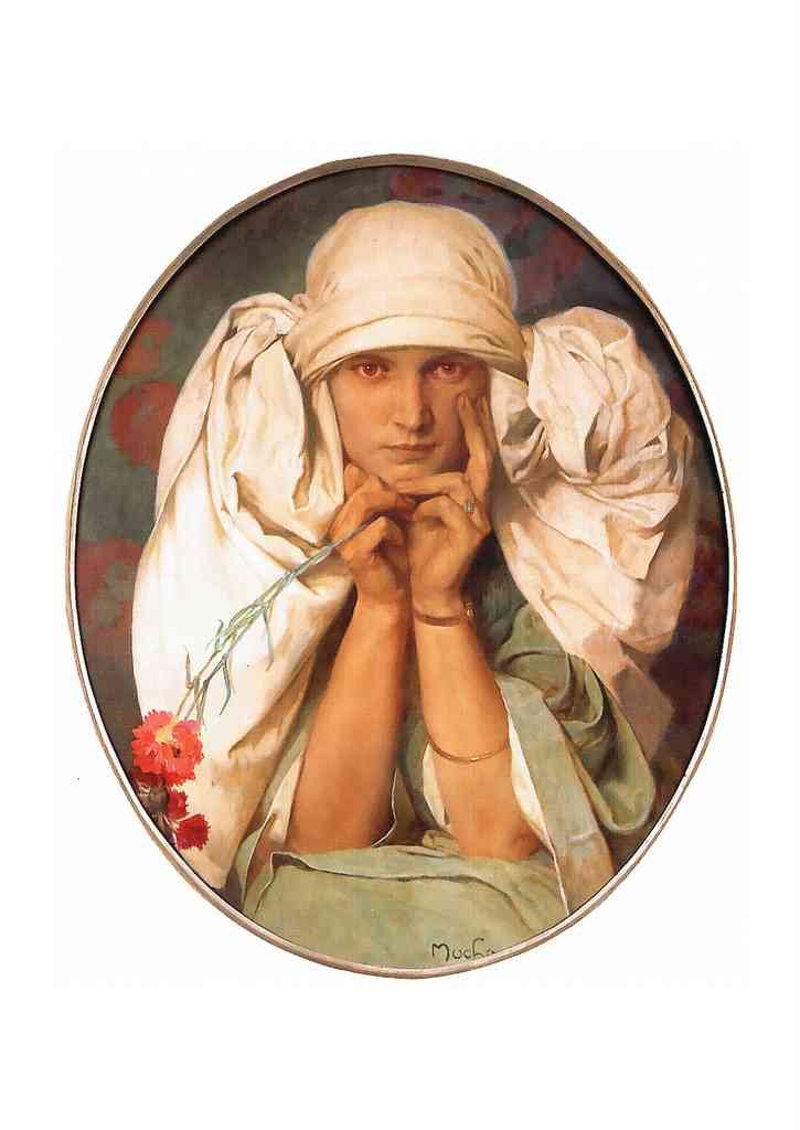 Alphonse Mucha 1 138 art nouveau Vintage Illustration A4 Photo Print