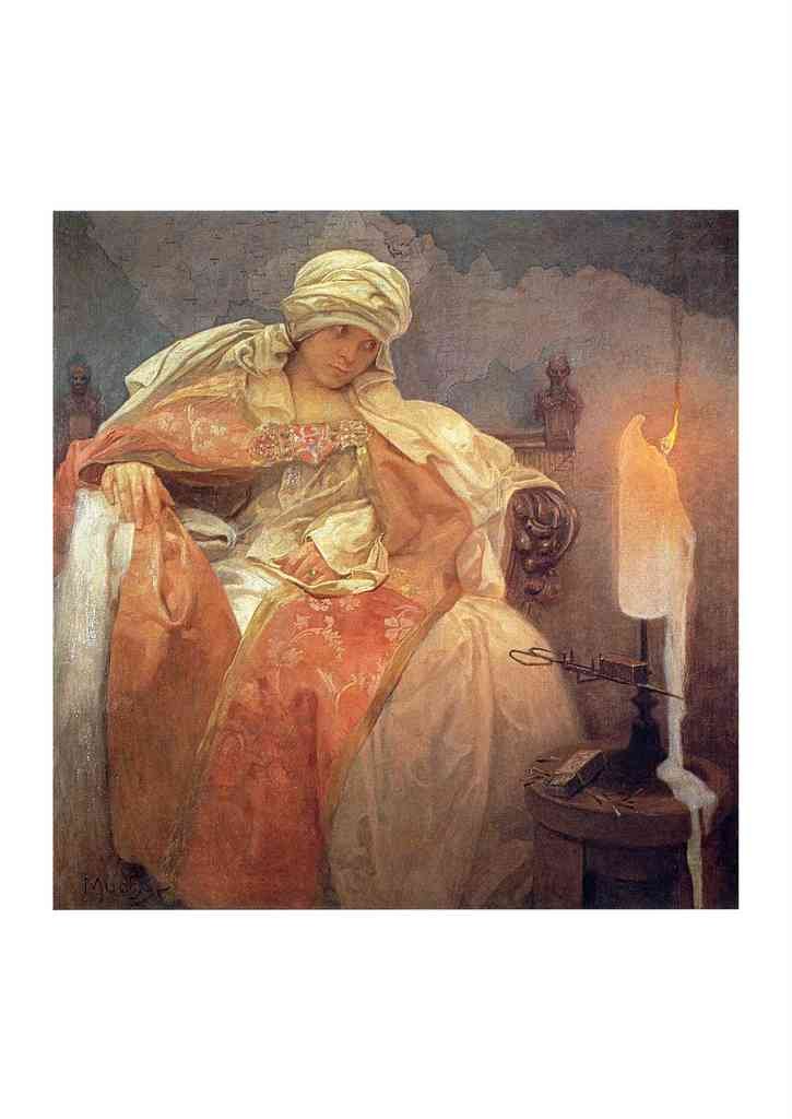 Alphonse Mucha 1 141 art nouveau Vintage Illustration A4 Photo Print