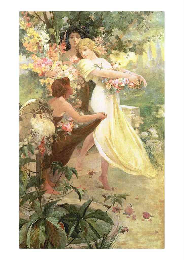 Alphonse Mucha 1 145 art nouveau Vintage Illustration A4 Photo Print