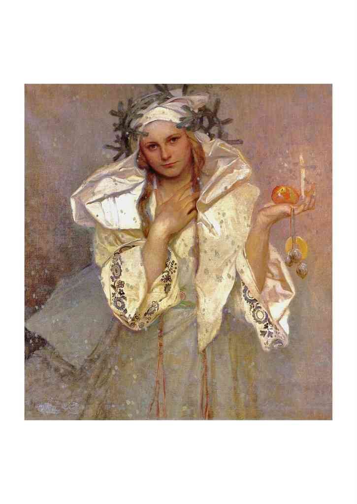 Alphonse Mucha 1 147 art nouveau Vintage Illustration A4 Photo Print