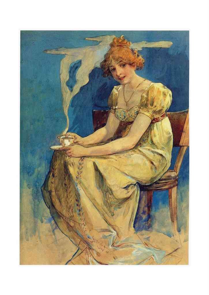 Alphonse Mucha 1 155 art nouveau Vintage Illustration A4 Photo Print