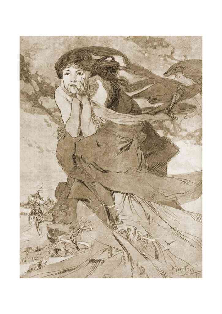 Alphonse Mucha 1 168 art nouveau Vintage Illustration A4 Photo Print