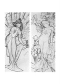 Alphonse Mucha 1 172 art nouveau Vintage Illustration A4 Photo Print