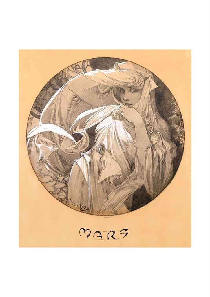 Alphonse Mucha 1 173 art nouveau Vintage Illustration A4 Photo Print