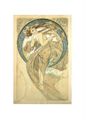 Alphonse Mucha 1 180 art nouveau Vintage Illustration A4 Photo Print