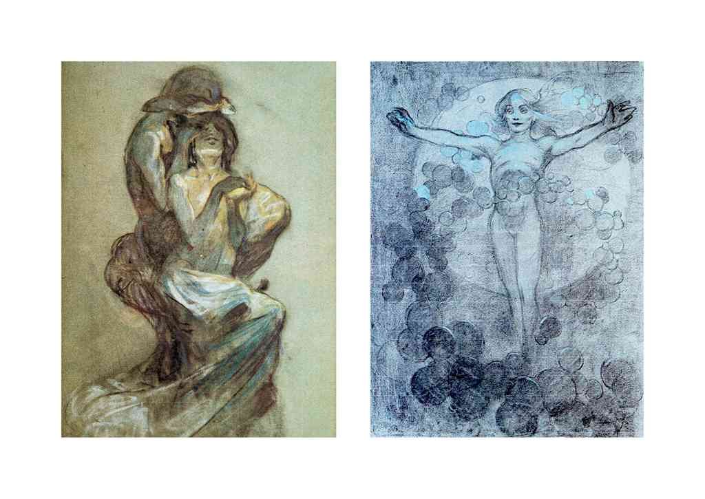 Alphonse Mucha 1 185 art nouveau Vintage Illustration A4 Photo Print