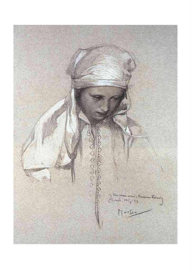 Alphonse Mucha 1 186 art nouveau Vintage Illustration A4 Photo Print