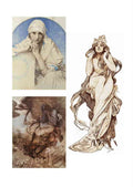 Alphonse Mucha 1 188 art nouveau Vintage Illustration A4 Photo Print